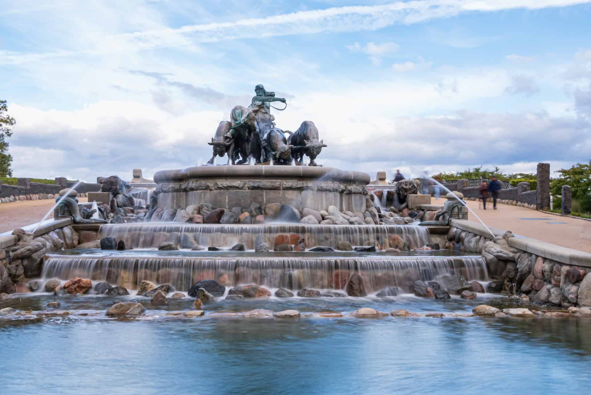 fontaine gefion eau