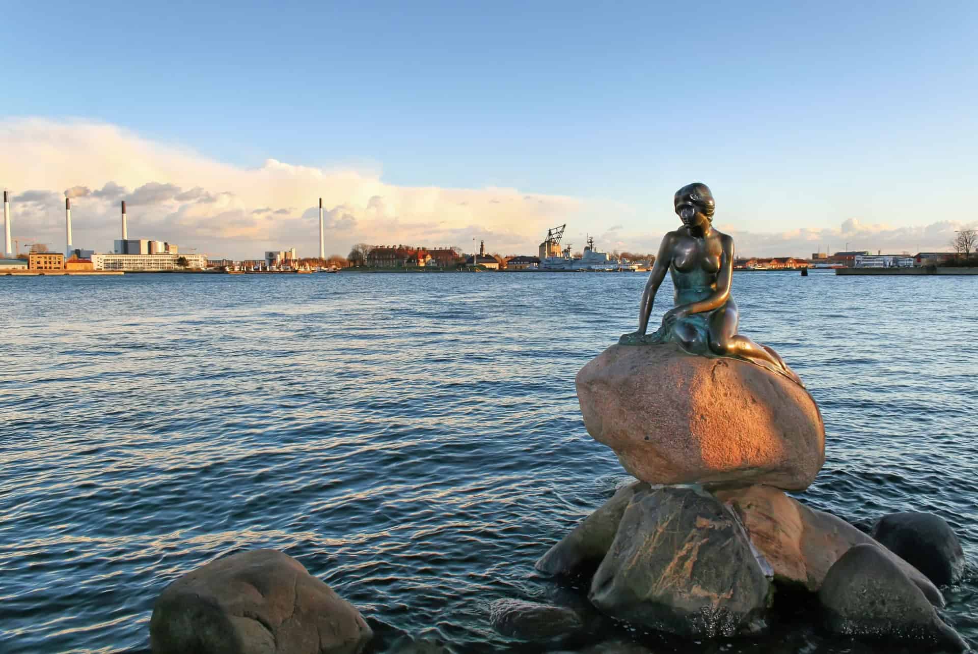 statue sirene copenhague