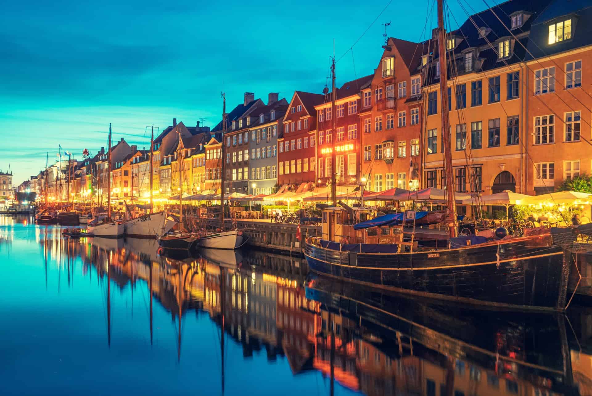 canaux copenhague nuit canaux copenhague nuit